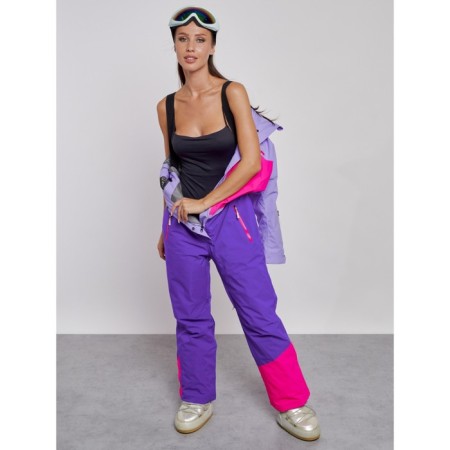 Combineson ski female winter, size 48, purple color-21