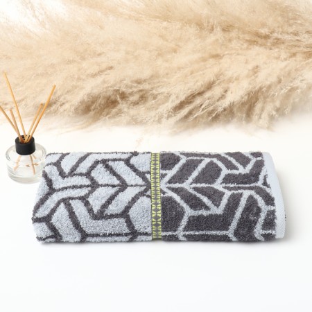 Terry towel Nodo, 50x90cm, gray color, 460g/m, cotton