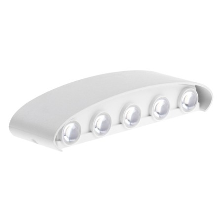 Front Fatter "Permeosphere", FSD-066, 10 W, 3000K, 5 rays, IP65, 220 V, plastic, white 10084