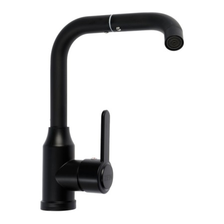 Zein Z3702 kitchen mixer, swiveling 20 cm high, ABS plastic, black-5