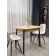 Callie table, 600x900x780/1200mm, oak craft gold