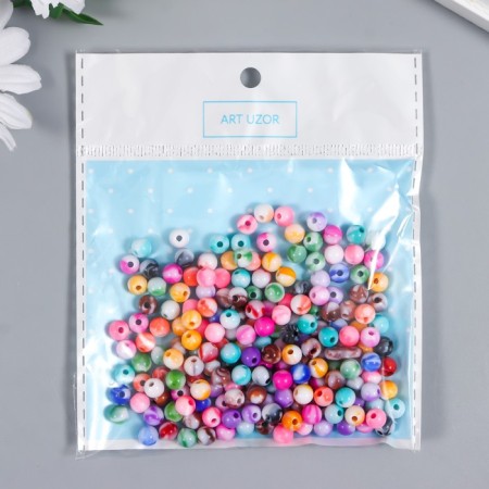Beads for creativity plastic "Balls Marble Divorces" set 20 grams d = 0.6 cm-2