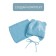 A cap on ties with ears children's Amarobaby Pure Love Bear, with a lining, size 42-44 cm, blue color