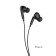 Hoco M1 Pro headphones, wired, vacuum, microphone, Type-C, 1.2 m, black