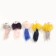 Artificial fur mouse up to 15 cm with a tail, a mix of flowers