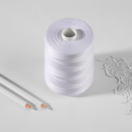Threads 60, "Nevka", 5000 m, white color No. 001-2