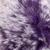 Pompon Artificial fur "purple with white tips" d = 9 cm