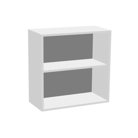 Cabinet with shelves, 600 × 300 × 600 mm, white color/oral oak-1