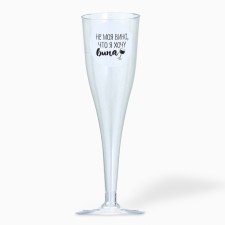 A set of plastic glasses for wine 