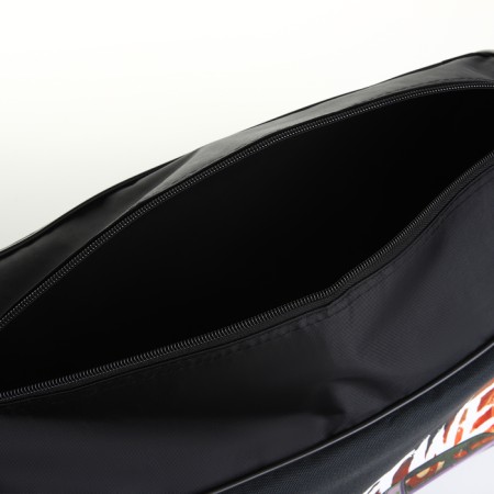 Sports bag with lightning, external pocket, black color-4