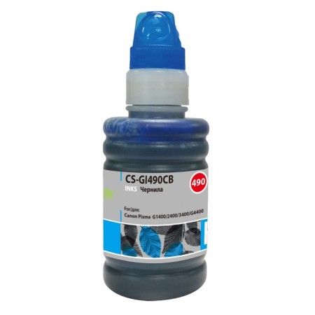 Cactus CS-GI490CB ink for Canon Pixma G1400/G2400/G3400, 100ml, blue-1