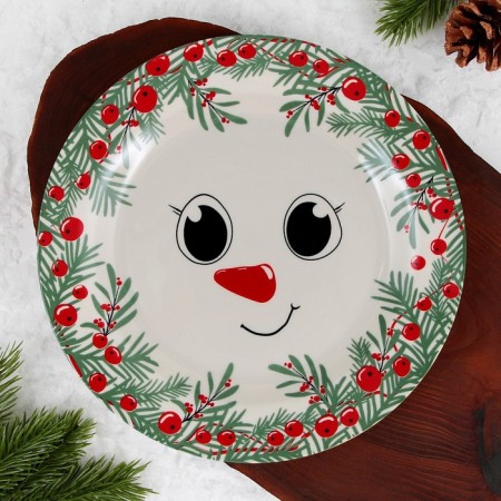 New Year. Ceramic “Snowman of Krosh”, 20 cm-3