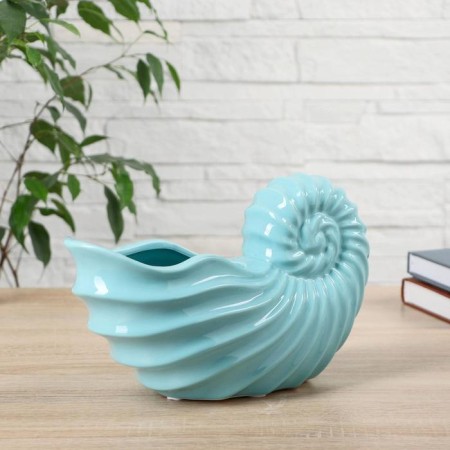 VAZA Ceramics Table "Shell" Nautilus, 9.5x25x15 cm, mix-1