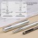 A set of tools for manual installation of S-shaped buttons, with obscenities, No. 831, D = 15 mm