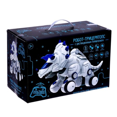 Triceratops dinosaur robot Zhory, on the control panel, interactive: sound, light, dancing, on the battery-6