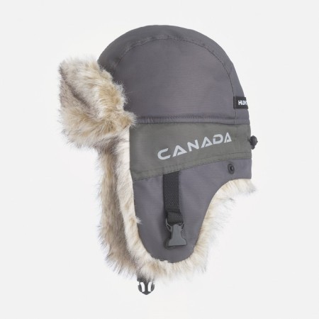 Hat -prystvo "Canada" Fabric - Okslan, lining - Polar Fleece 180 gr/m2, graphite, p. 56-58-1