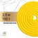 Ripper for rhythmic gymnastics weighted Grace Dance, 2.5 m, yellow color