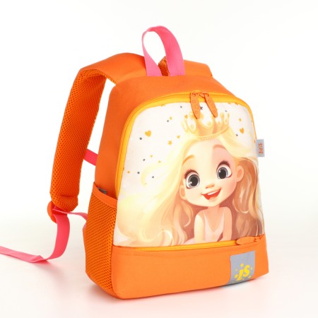 Baby backpack on lightning, orange color