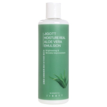 The emulsion moisturizer with Aloe Jigott Moisture Real Aloe Vera Emulsion, 300 ml