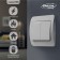 Luazon Lighting "ECB" switch, 10 A, 2 keys, white