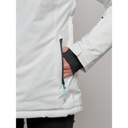 Ski jacket female, size 44, white color-4