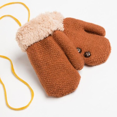 Baby mittens minku with buttons, 15 rr (15 cm), cent-1