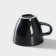 Porcelain coffee coffee "Watercolor", 70 ml, black color