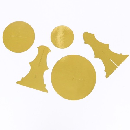 Tiers for the cake, thickness 1.5 mm, height 35 cm, gold-2