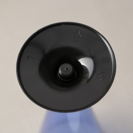 Single-wing “cone”, 150-180 ml, 6 pcs in packaging, blue color with a black leg-2
