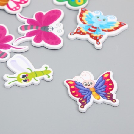 DECOR for Creativity EVA "Drawn butterflies" set of 12 pcs 10x13 cm-1