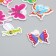 DECOR for Creativity EVA "Drawn butterflies" set of 12 pcs 10x13 cm