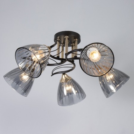 Salma chandelier 5he27 40w Black 58x58x24cm Bayerlux-1