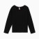 Longslit for a girl, black color, height 134 cm