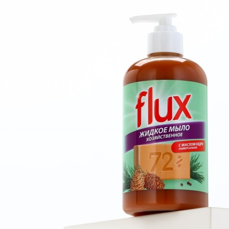 Commercial liquid soap with cedar oil, 500 ml, Flux