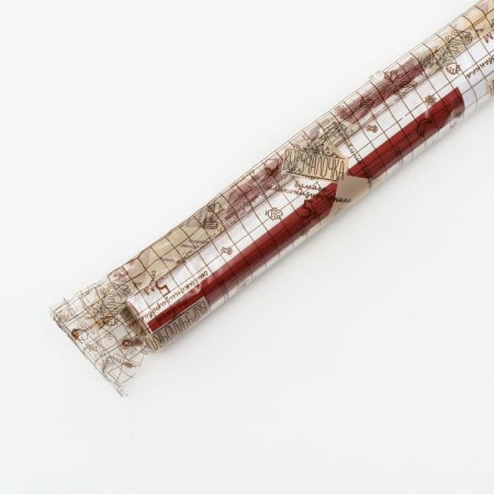 Siliconized “stripes”, burgundy paper, for baking, 0.38 x 5 m-3