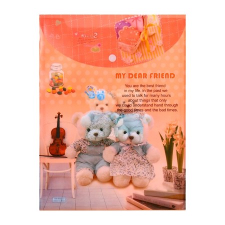 Folder-convert button, A4, 180 microns, "bears", vertical, mix-9