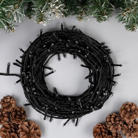 Garland "thread" 20 m, IP20, dark thread, 200 LED, glow of multi, 8 modes, 220 V-1