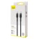 Cable Baseus, Type-C-Type-C, 5A, 100W, 2 m, gray+black