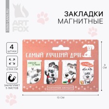 A set of magnetic bookmarks 