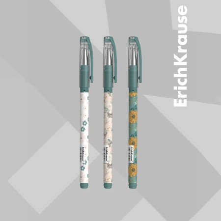 Ballic handle Erichkrause Natural Life Stick, node 0.7mm, blue ink-11