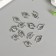 Decor for creativity Metal "Snowstock with God's cow" silver 1.2x1.1 cm