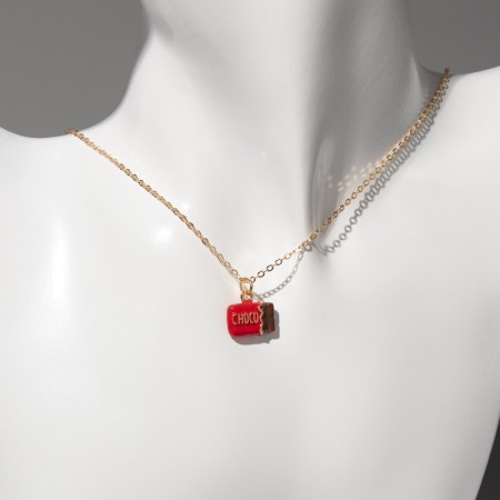Cool "lovely" chocolate, brown-red color in gold, 40 cm-4