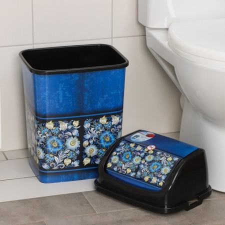 Garbage bucket "Bouquet", 18 l, black color-1