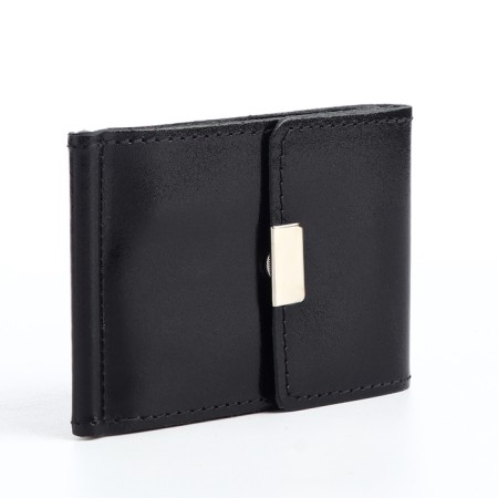 Clip for bills on a button, black color