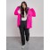 Ski jacket female, size 42, pink color