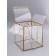 PET box with handles, gold, 21 x 21 x 21 cm