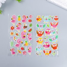 Plastic sticker volumetric 