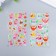 Plastic sticker volumetric "flamingos and owls" mix 10x20 cm