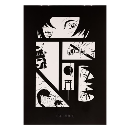 Notepad A5, 40 sheets in a cage on an anime paper clip, cover Cover Cardboard, OFSET block, mix-5