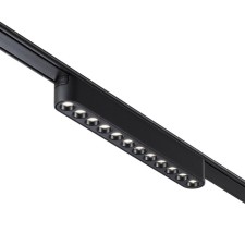 Трековый светильник для низковольтного шинопровода Novotech. Smal, 12Вт, Led, 27х222х25 мм, цвет чёрный